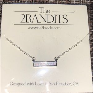 The 2bandits bar necklace.  New in package!